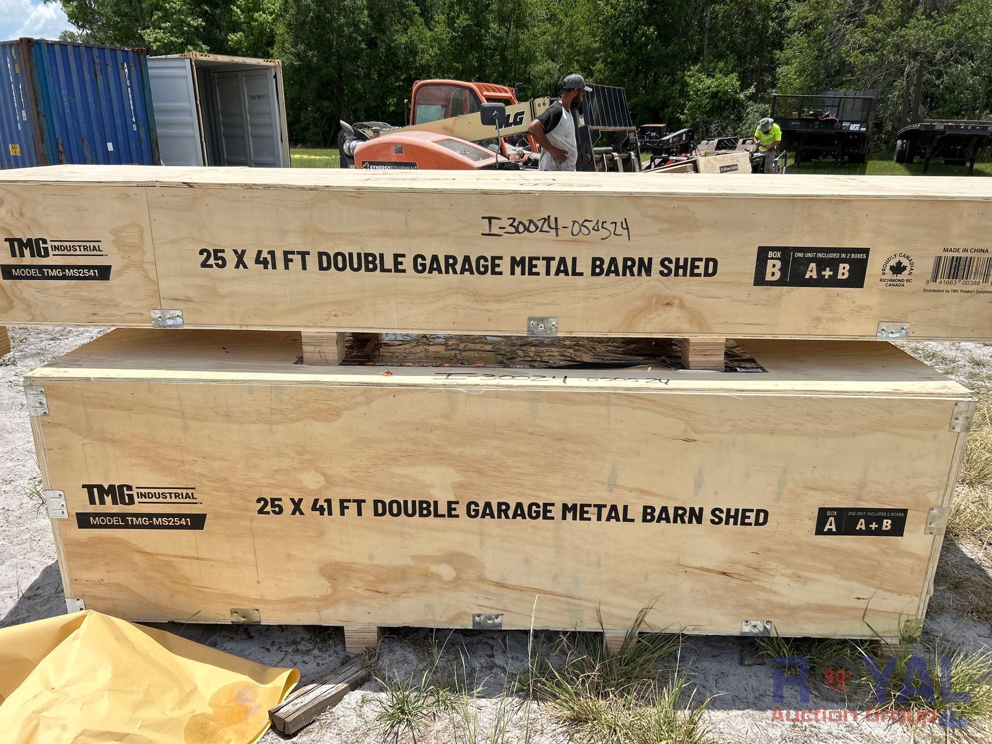 25 X 41 Ft Double Garage Barn Shed