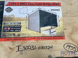 12 X 20 Ft Livestock Metal Shed