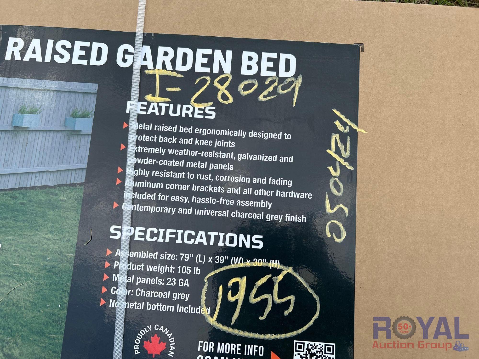 79in Metal Raised Garden Bed