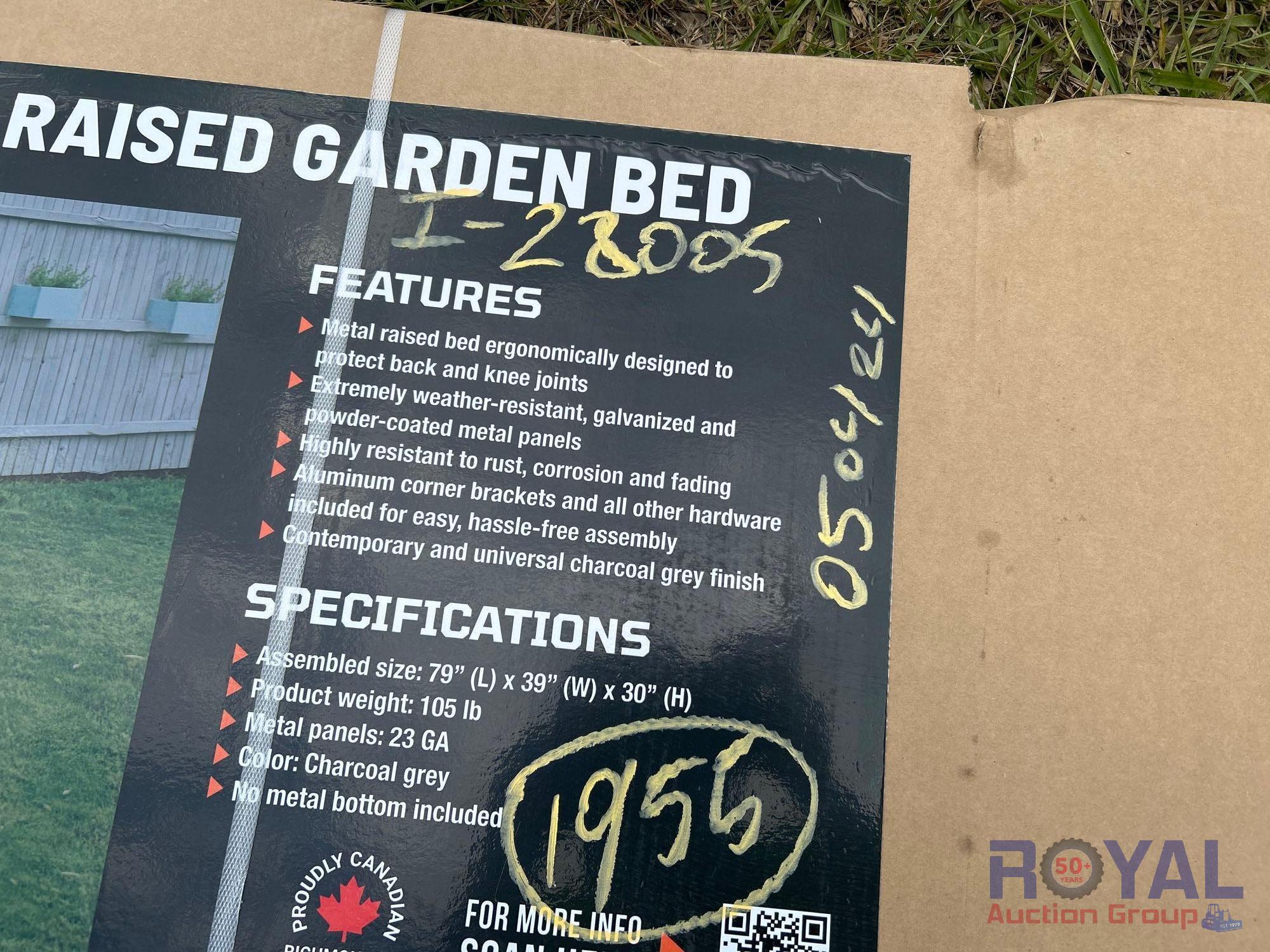 79in Metal Raised Garden Bed