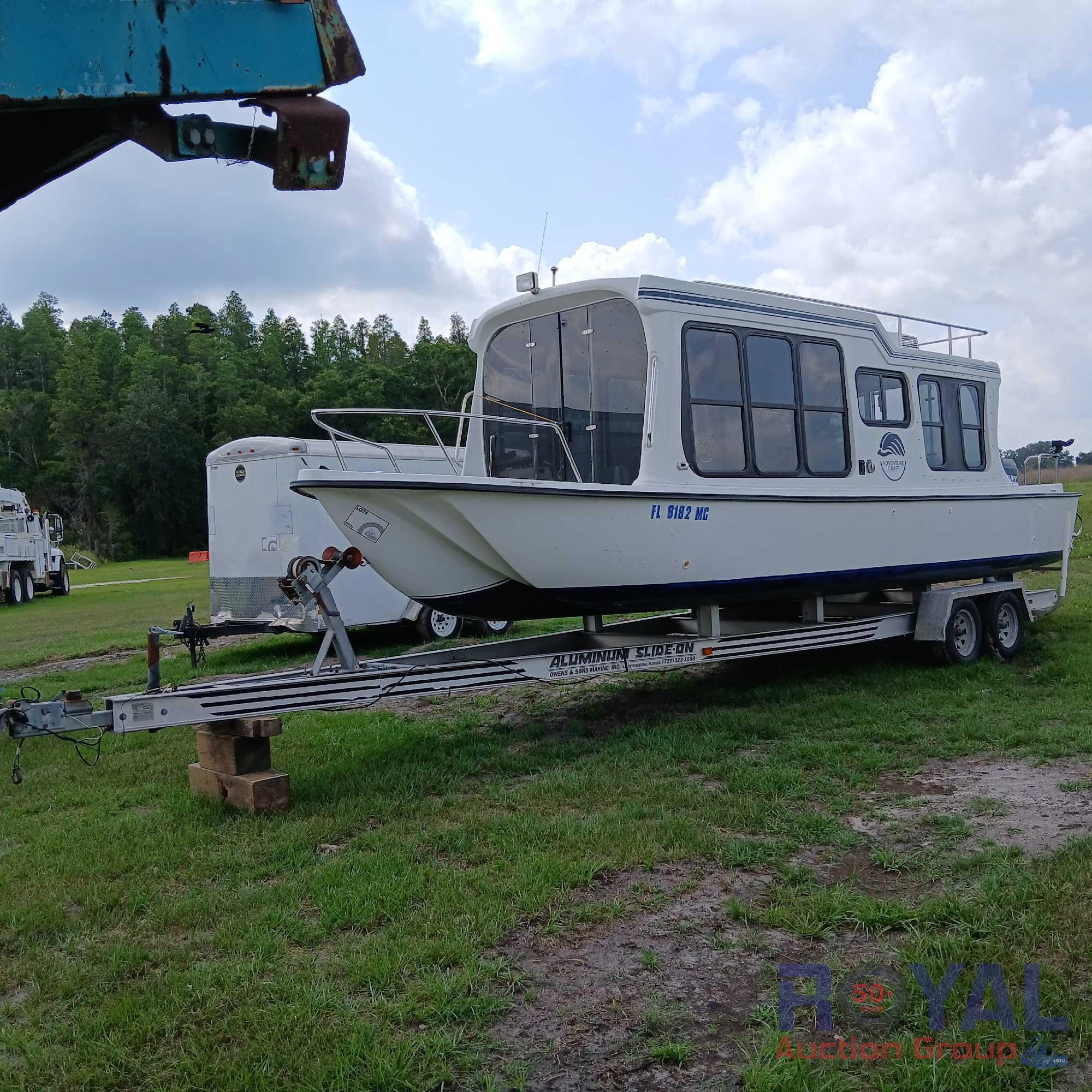 1999 ADV House Boat and Trailer