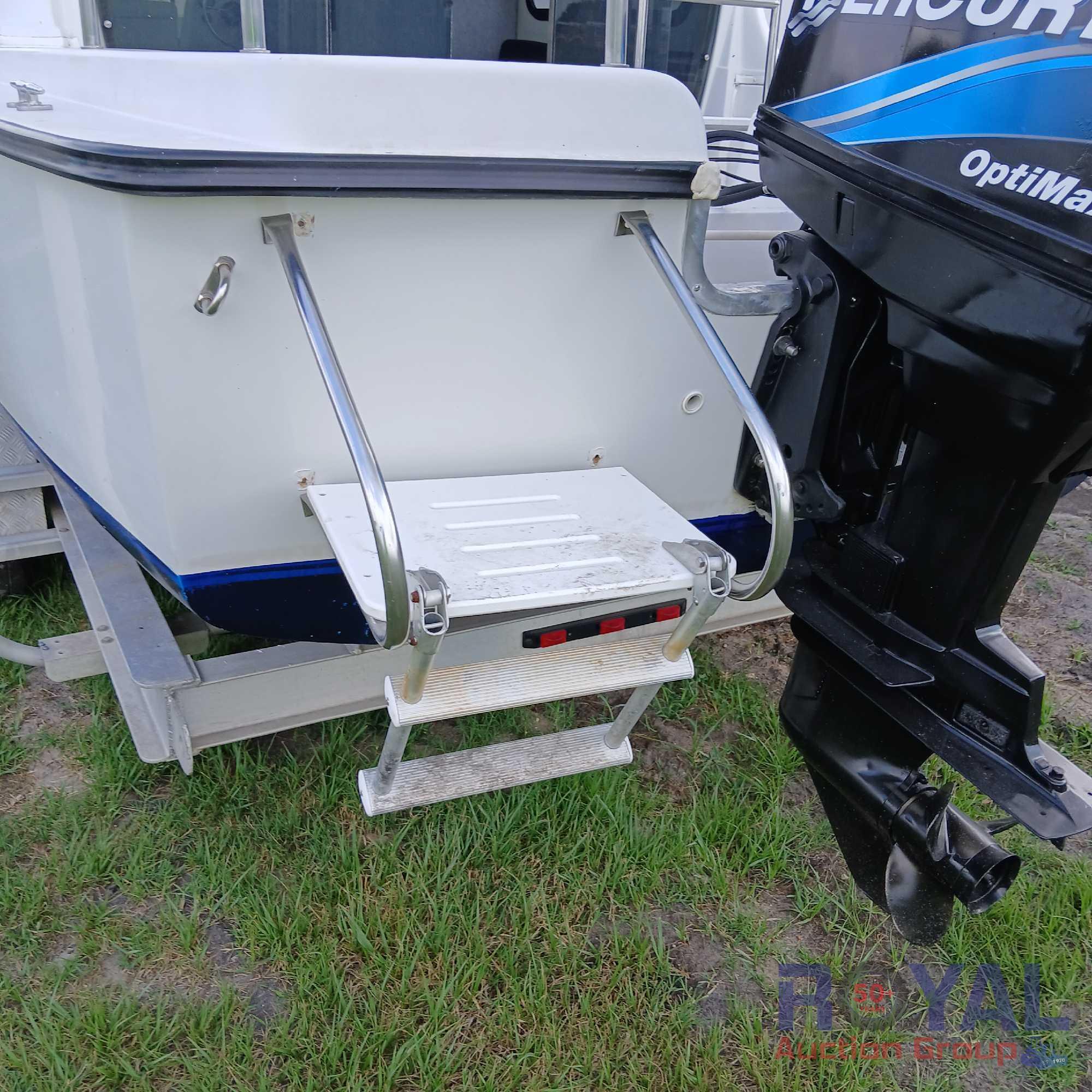 1999 ADV House Boat and Trailer