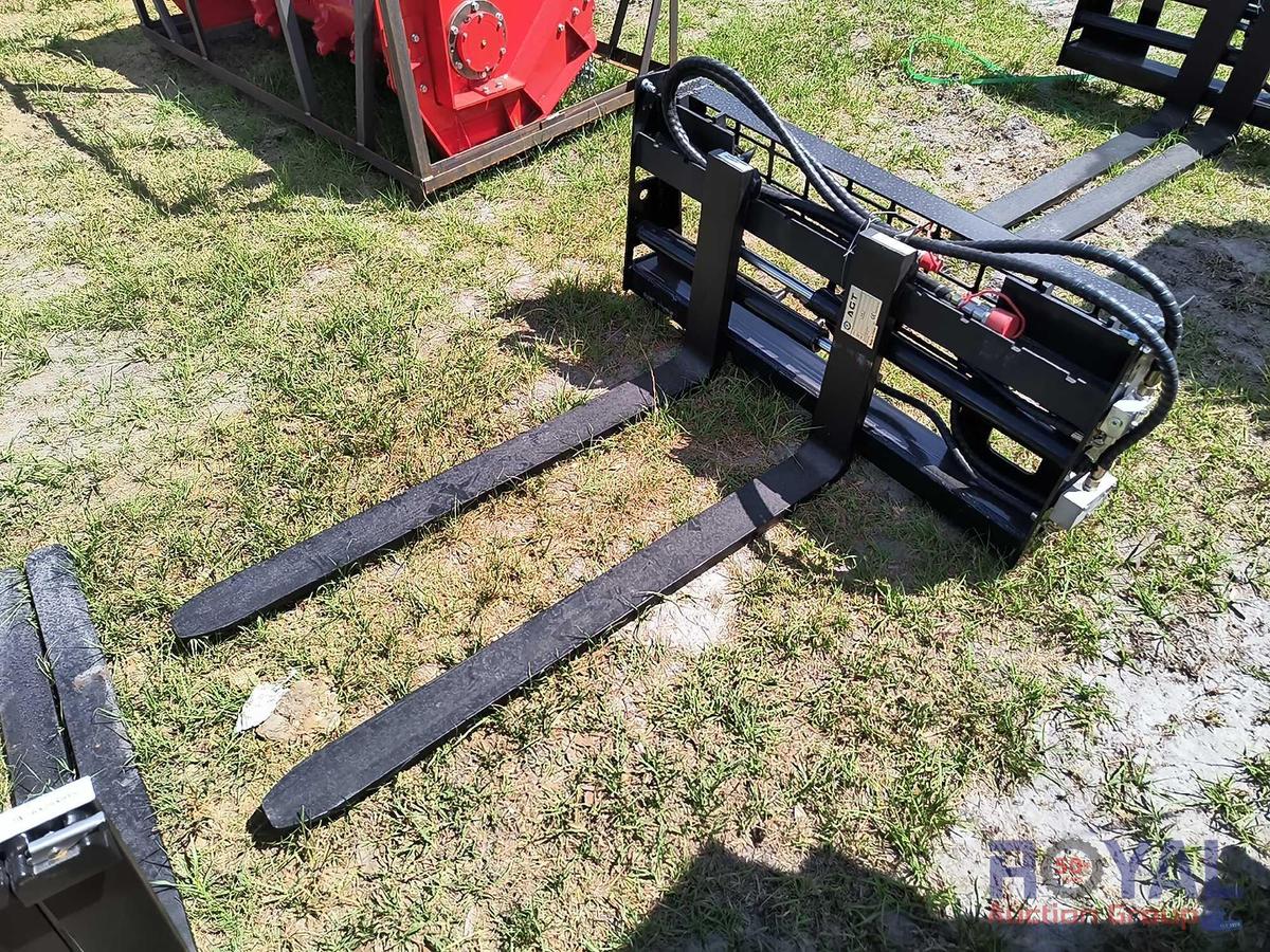 2024 AGT 4-in1 Skid Steer Hydraulic Fork Attachment