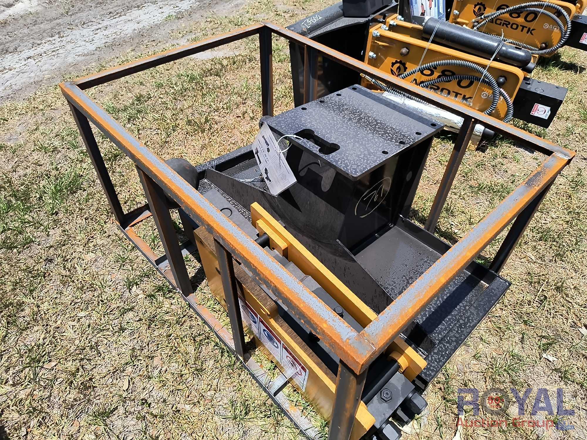 2024 AGT PD680-PZ Skid Steer Drop Hammer Attachment