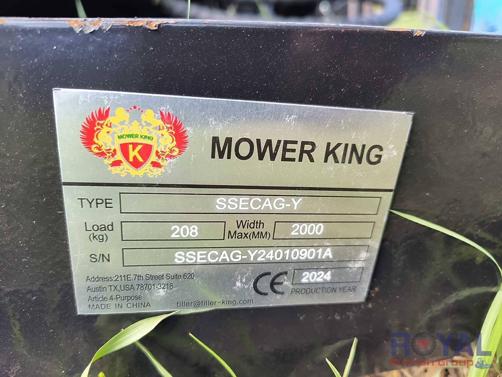 2024 Mower King SSECAG-Y Skid Steer Auger Attachment with 3 Bits