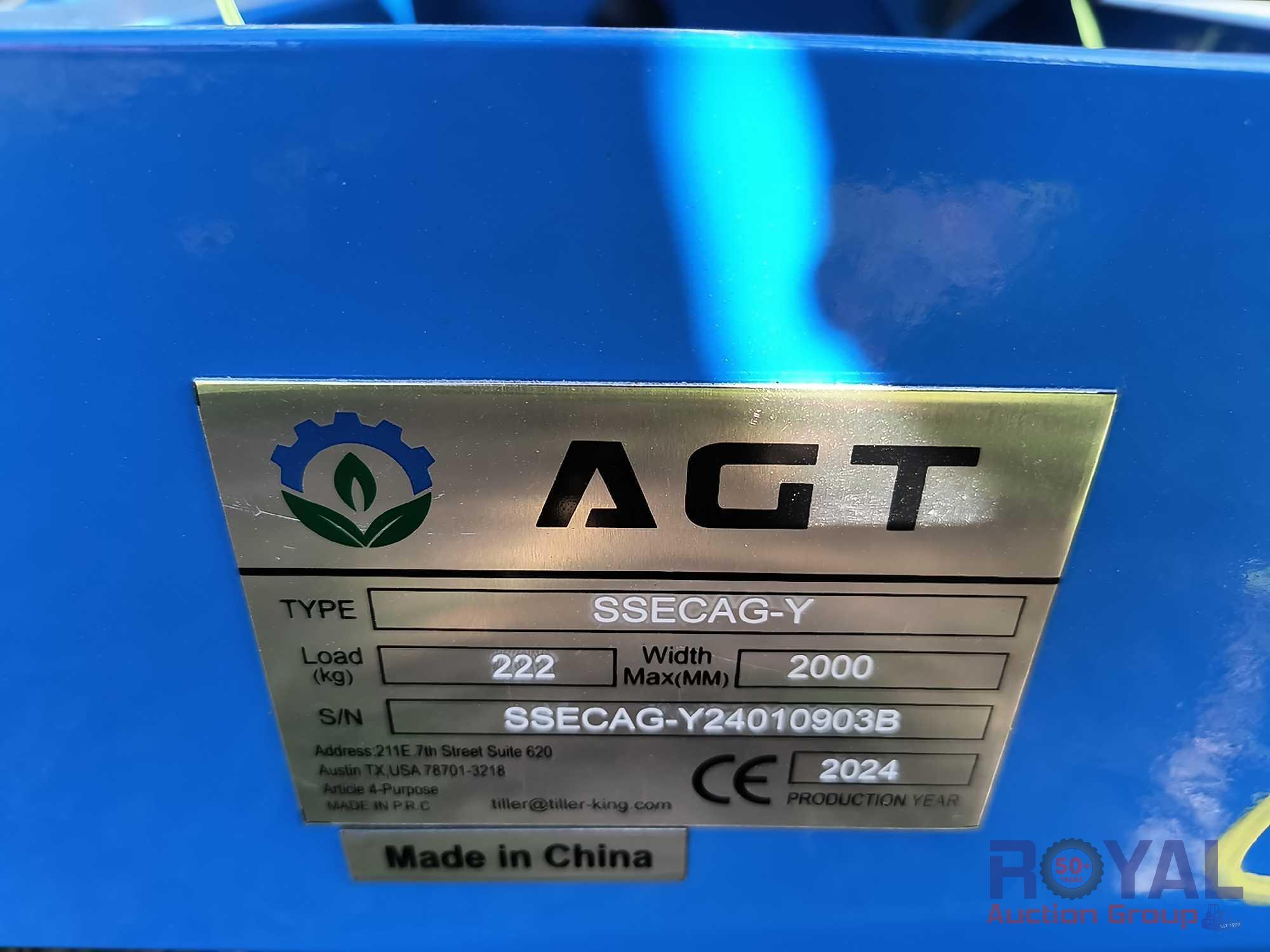 2024 AGT SSECAG-Y Skid Steer Auger Attachment with 3 Bits