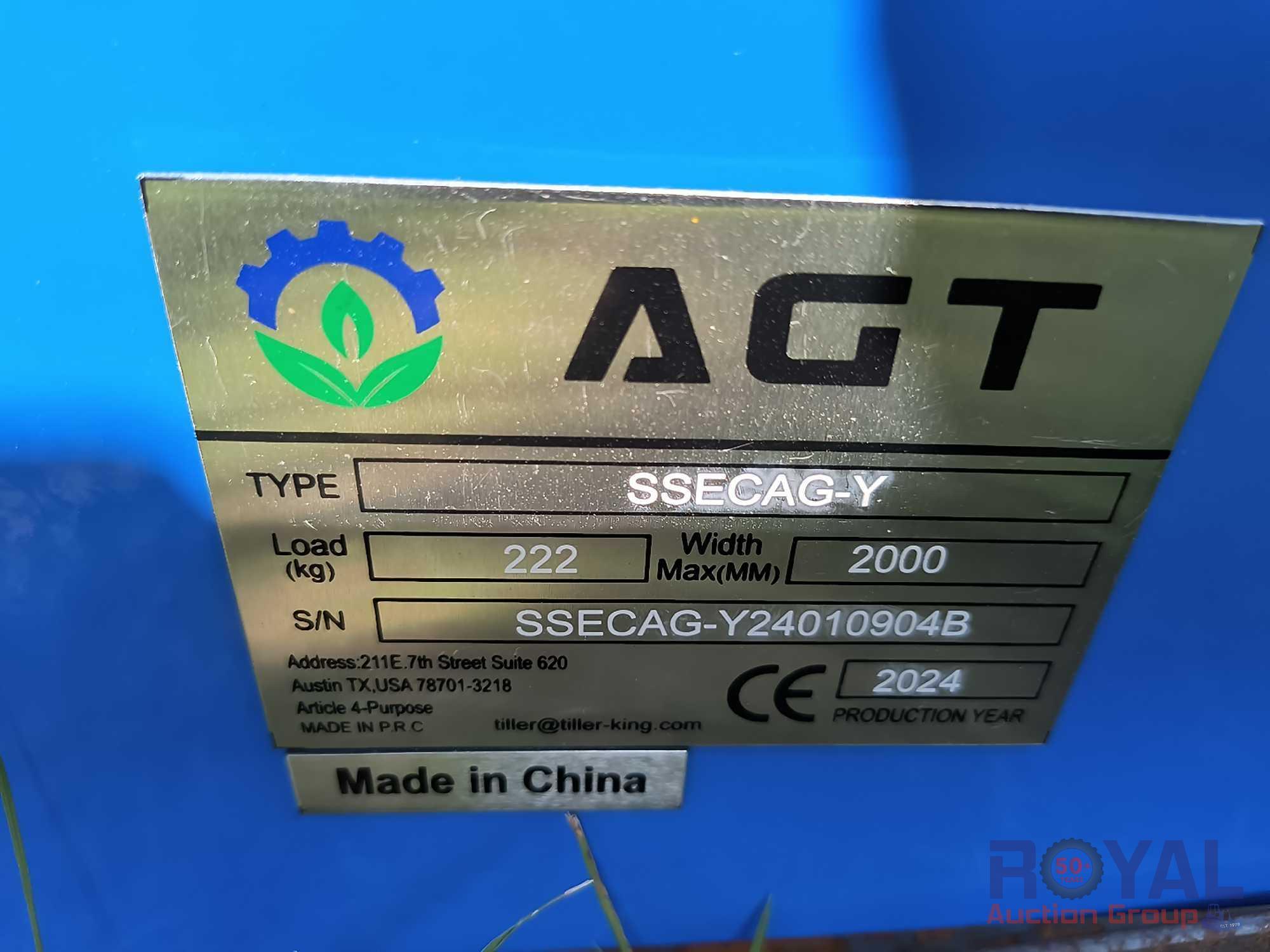 2024 AGT SSECAG-Y Skid Steer Auger Attachment with 3 Bits