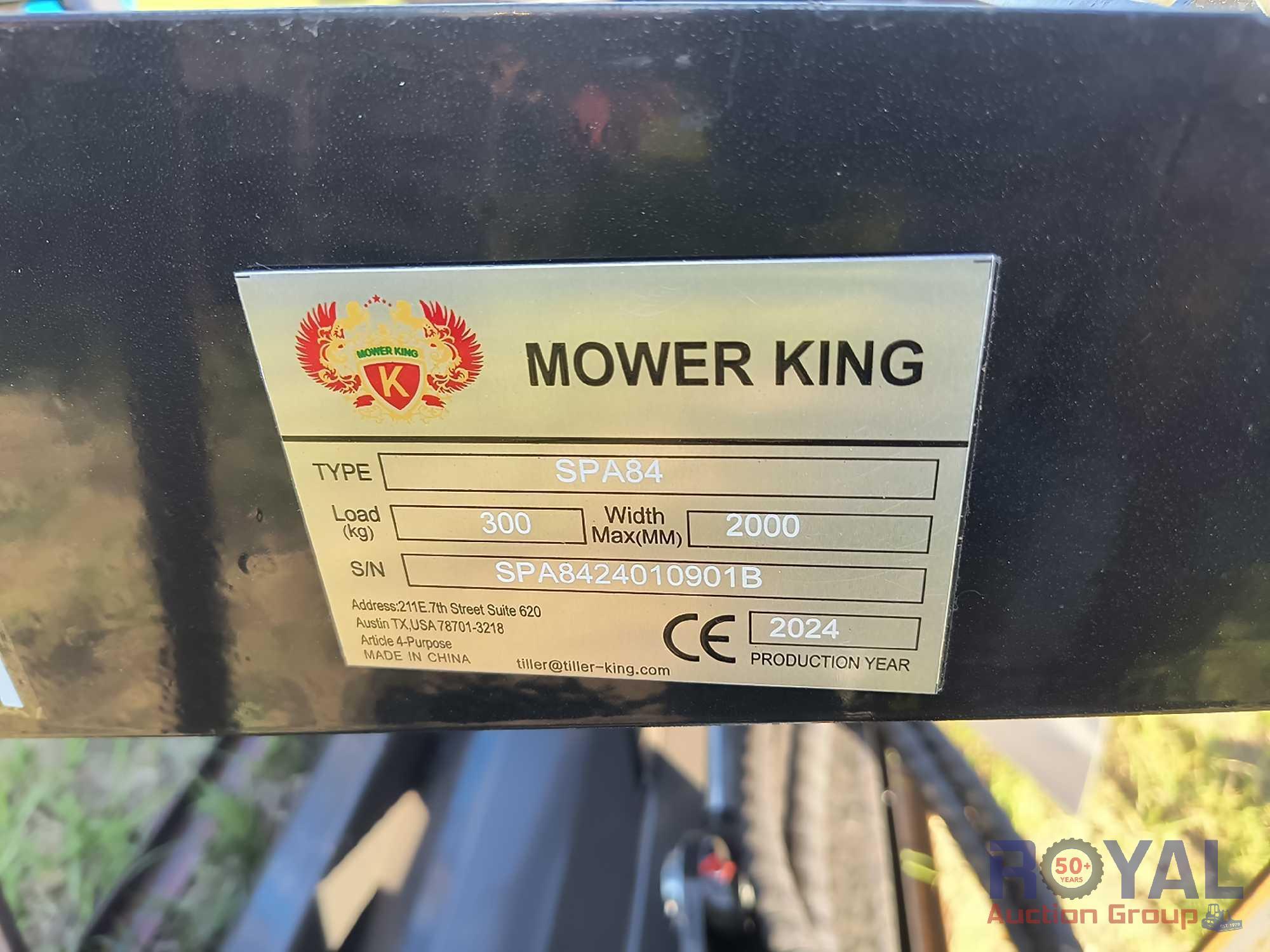 2024 Mower King SPA84 84in Skid Steer Dozer Blade Attachment