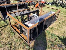 2024 Mower King SSAB72 72in Skid Steer Angle Broom Sweeper Attachment