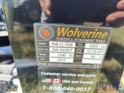 2023 Wolverine PAB-11-72W 72in Skid Steer Angle Broom Sweeper Attachment