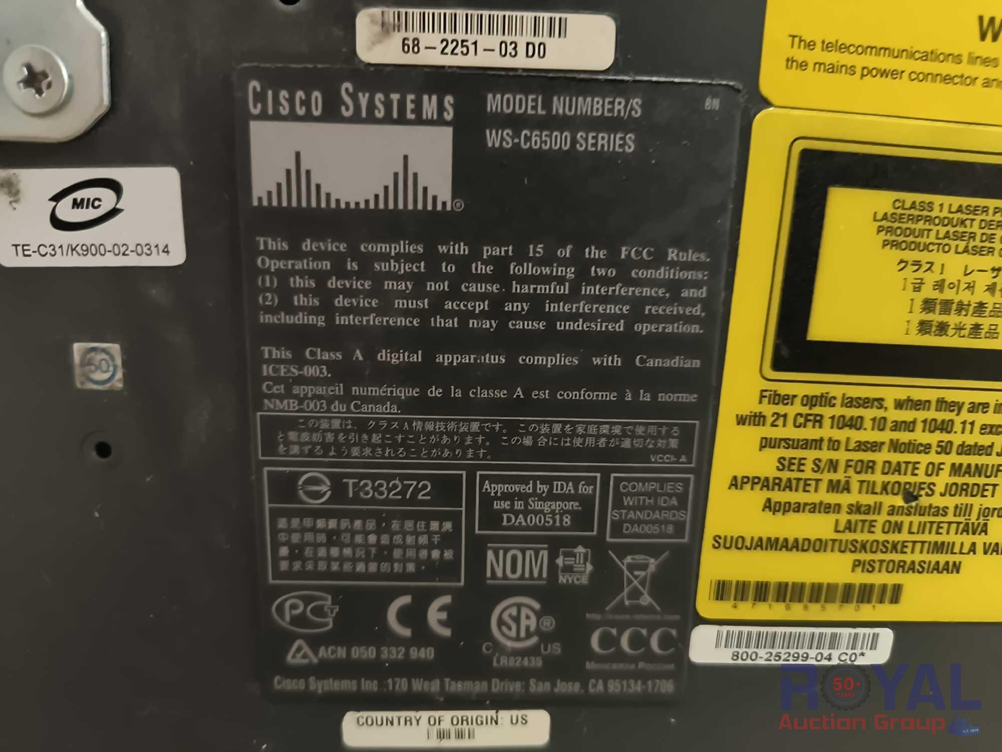 Battery UPS / Catalyst 6500-E Switch