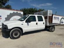 2004 Ford F350 Super Crew Cab Flatbed Truck