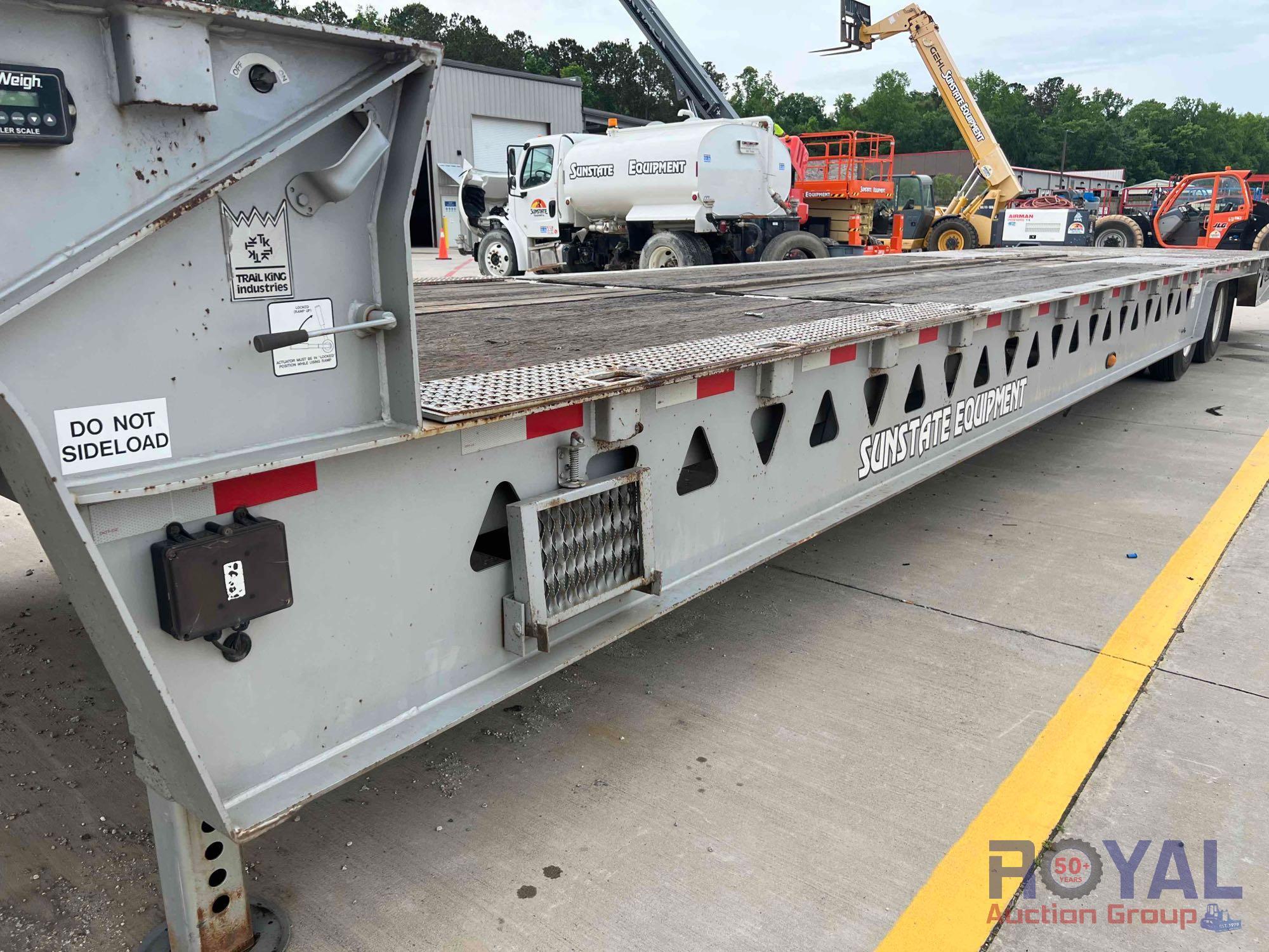 2013 Trail King TK80HT T/A Hydraulic Dovetail Trailer