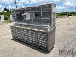 2024 TMG 10ft 30 Drawer Industrial Workbench Cabinet Combo