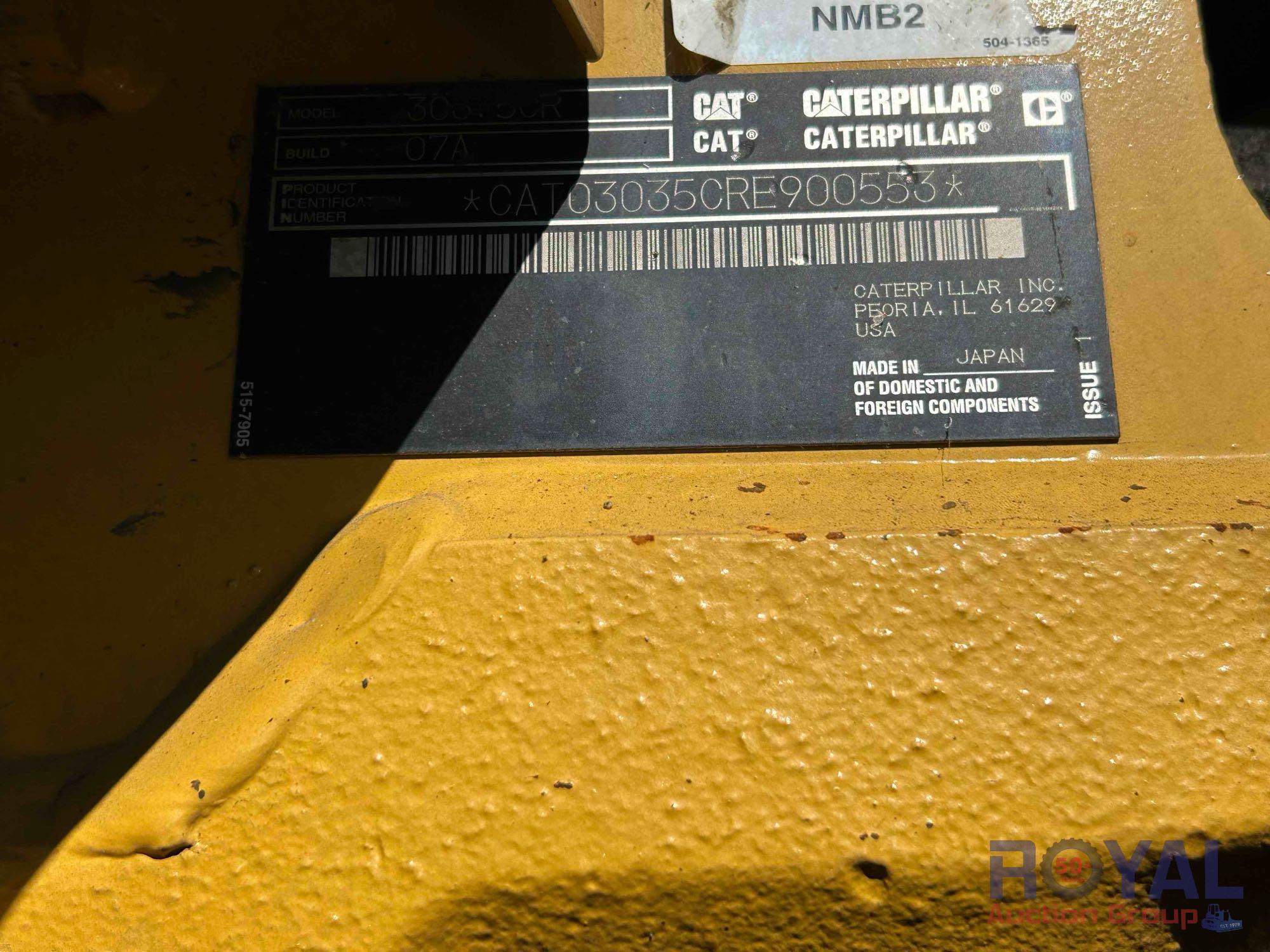2022 Caterpillar 303.5CR-07A Mini Excavator