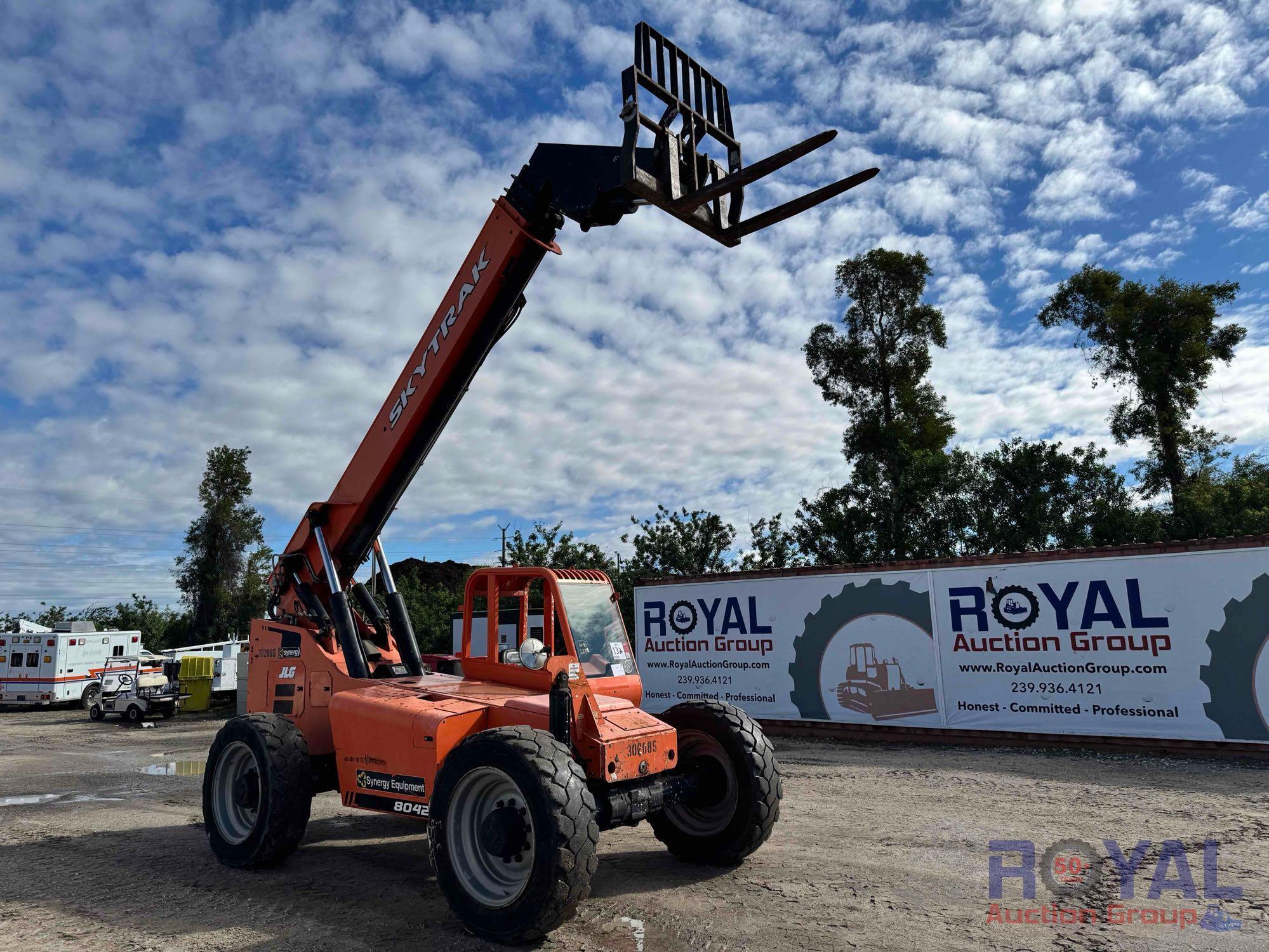 2018 JLG SkyTrak 8042 8,000LB 4x4 Rough Terrain Telehandler