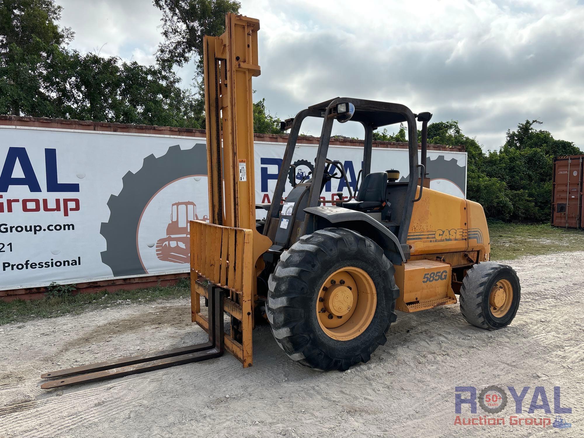 Case 585G 5,000LB 4x4 Rough Terrain Forklift
