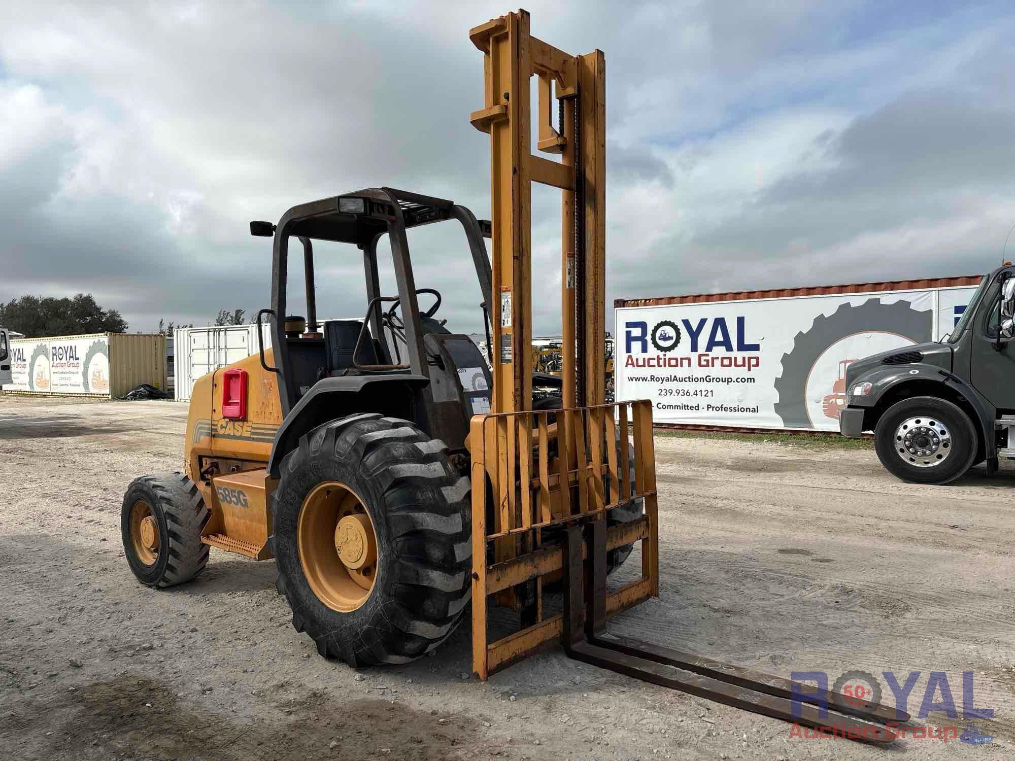 Case 585G 5,000LB 4x4 Rough Terrain Forklift