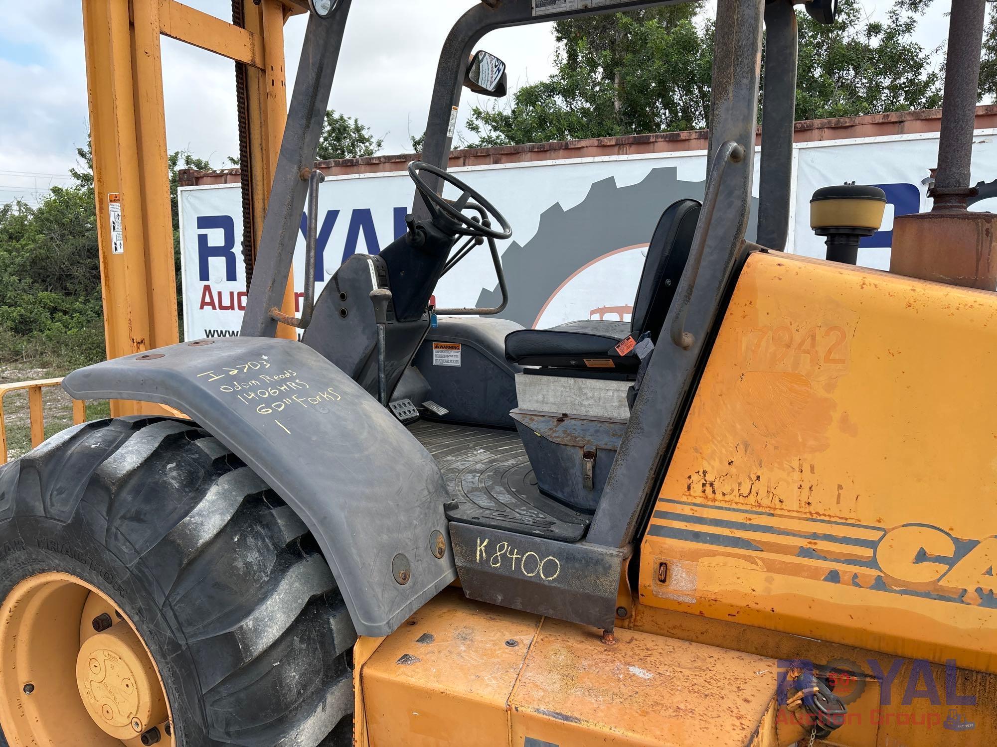 Case 585G 5,000LB 4x4 Rough Terrain Forklift