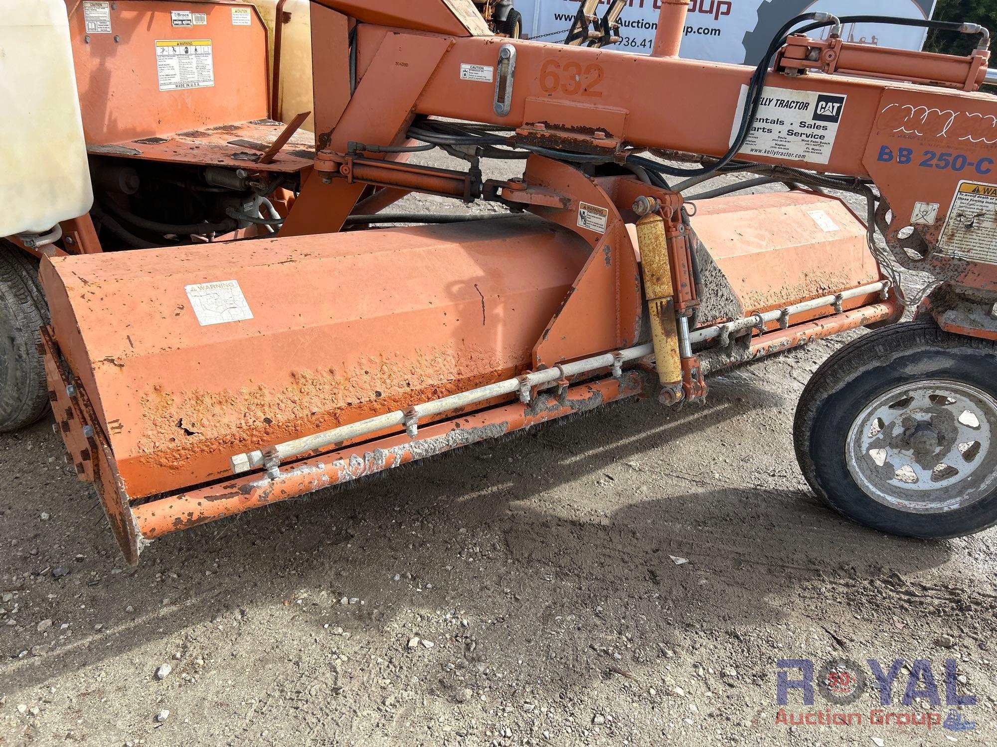 2008 Broce Broom BB-250C Ride-On Towable 3-Wheel Sweeper