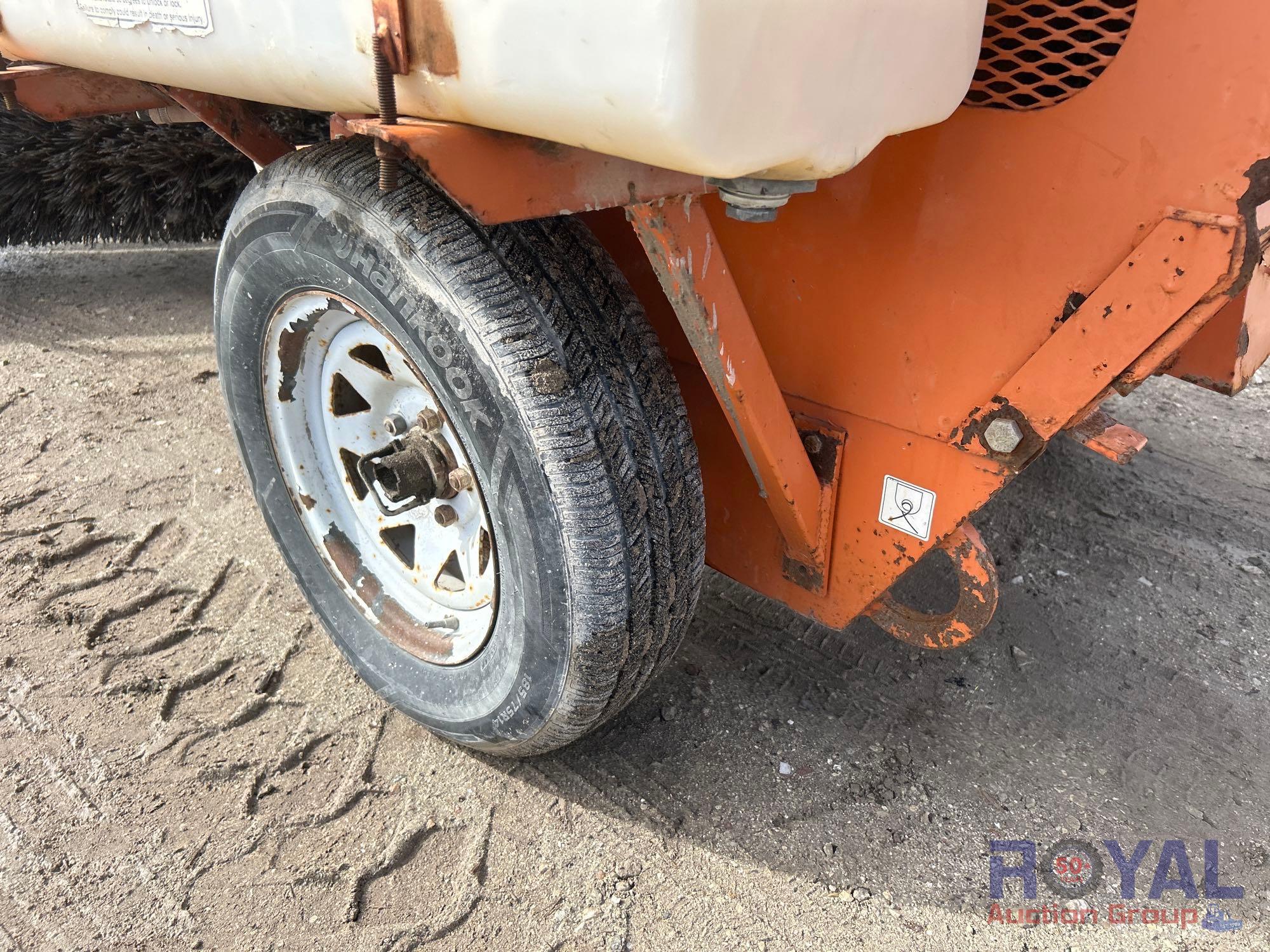 2008 Broce Broom BB-250C Ride-On Towable 3-Wheel Sweeper