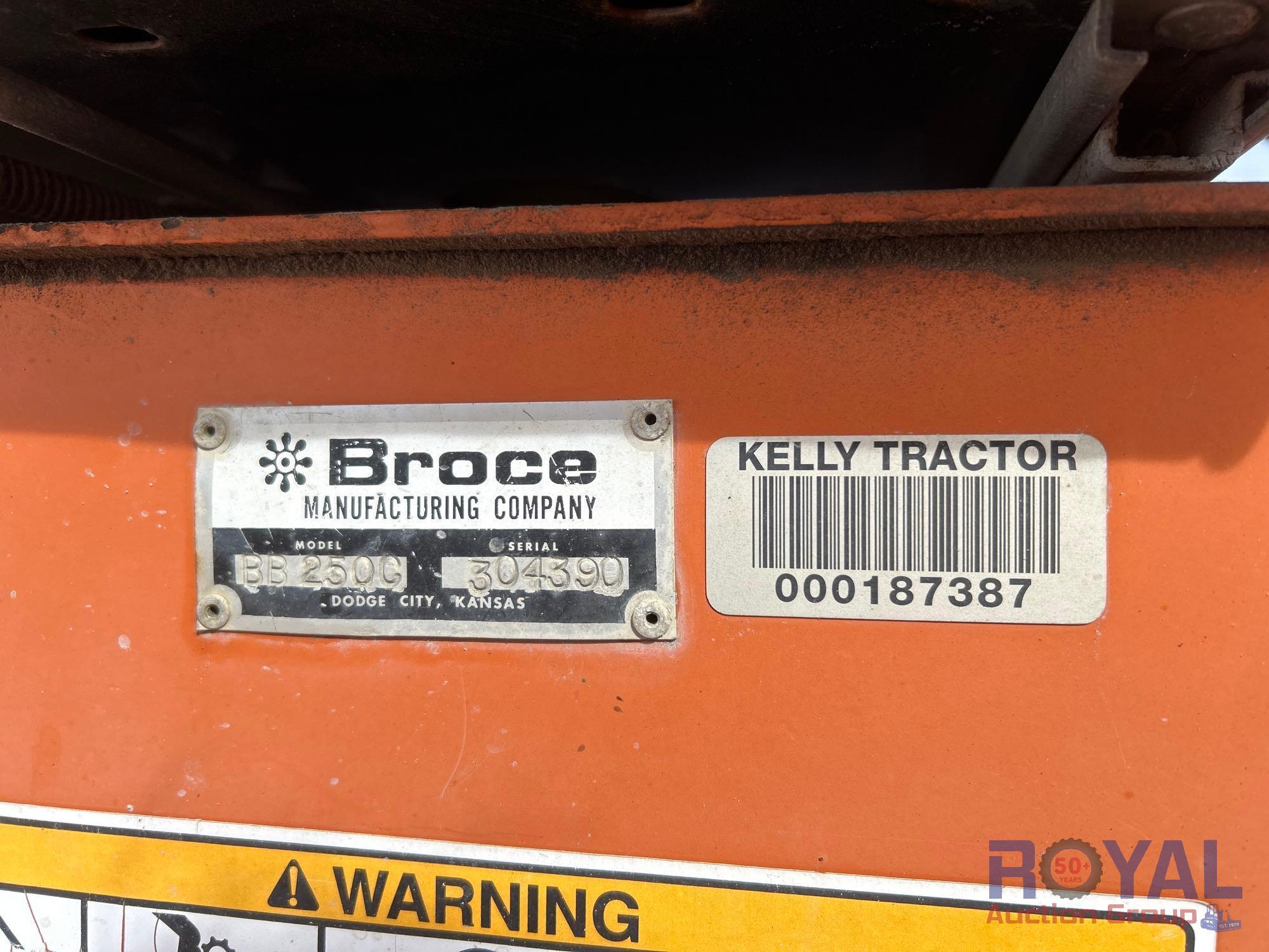 2008 Broce Broom BB-250C Ride-On Towable 3-Wheel Sweeper