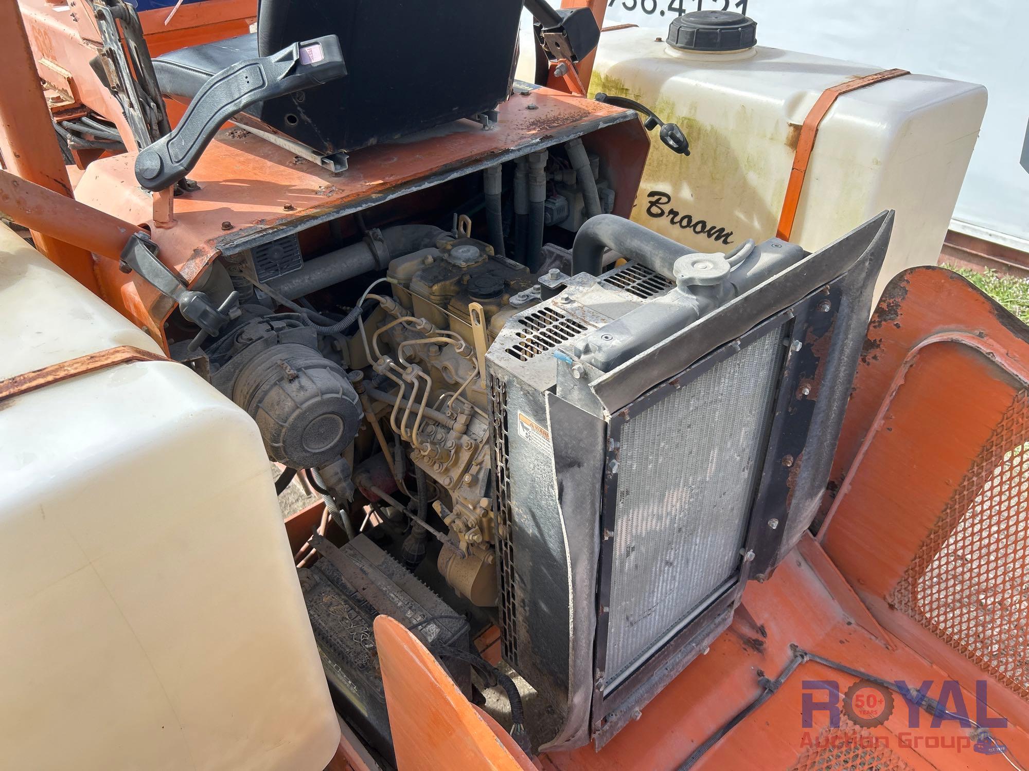 2008 Broce Broom BB-250C Ride-On Towable 3-Wheel Sweeper