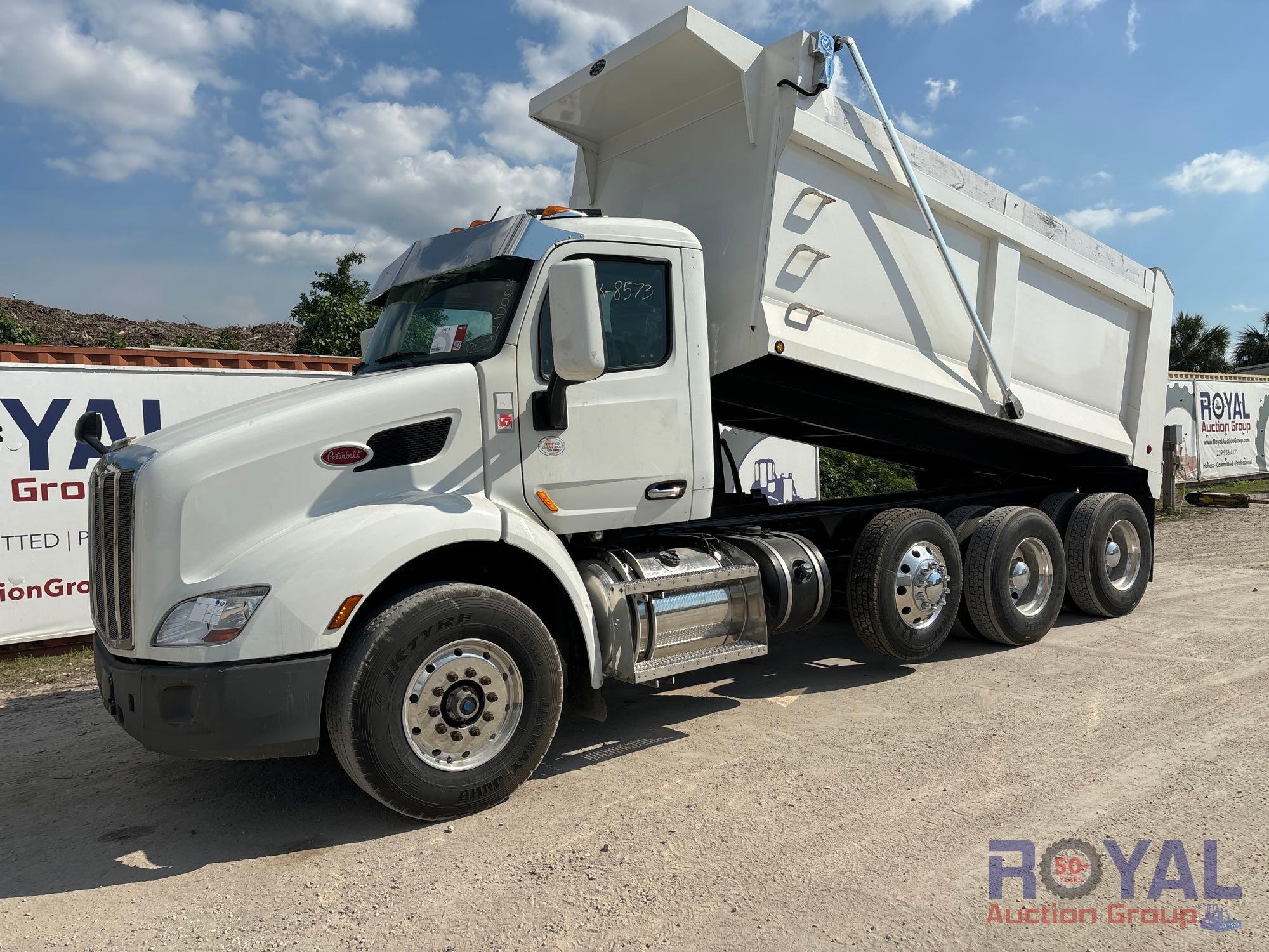 2022 Peterbilt 579 Tri-Axle 21Yd Dump Truck