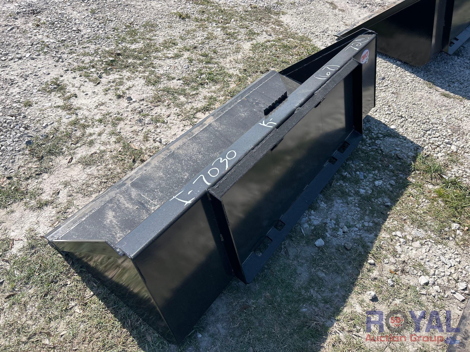 2025 Swict 72in Bucket Skid Steer Attachment
