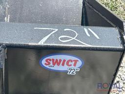 2025 Swict 72in Bucket Skid Steer Attachment
