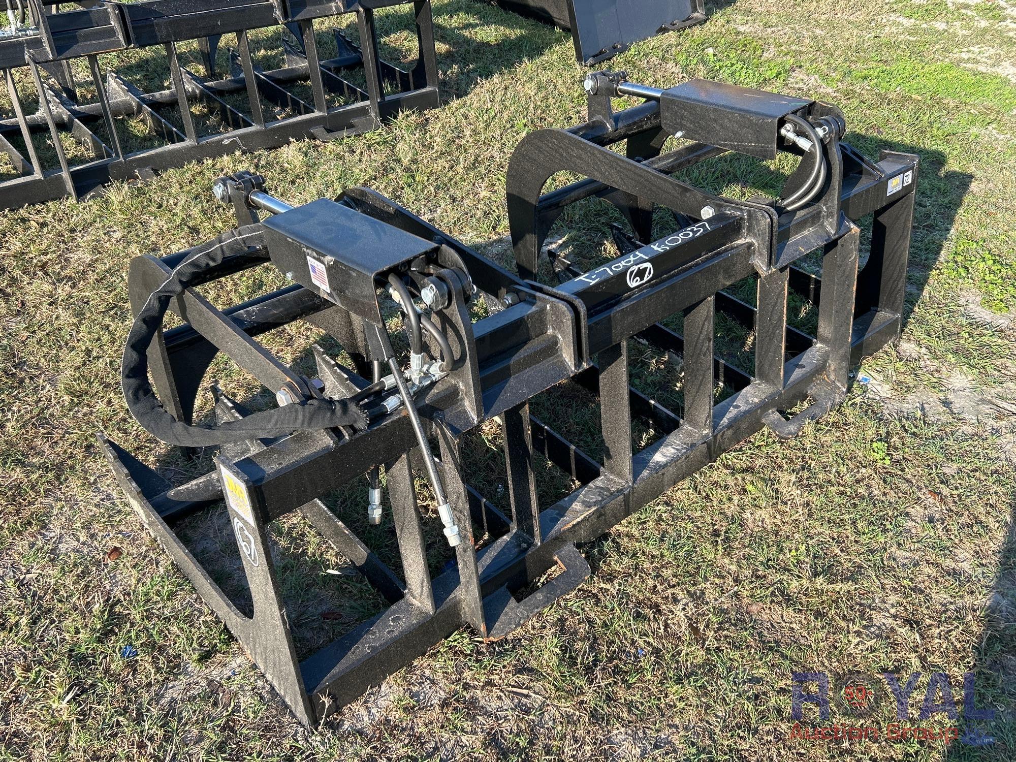 2025 JMR 72in Dual Grapple Skid Steer Attachment