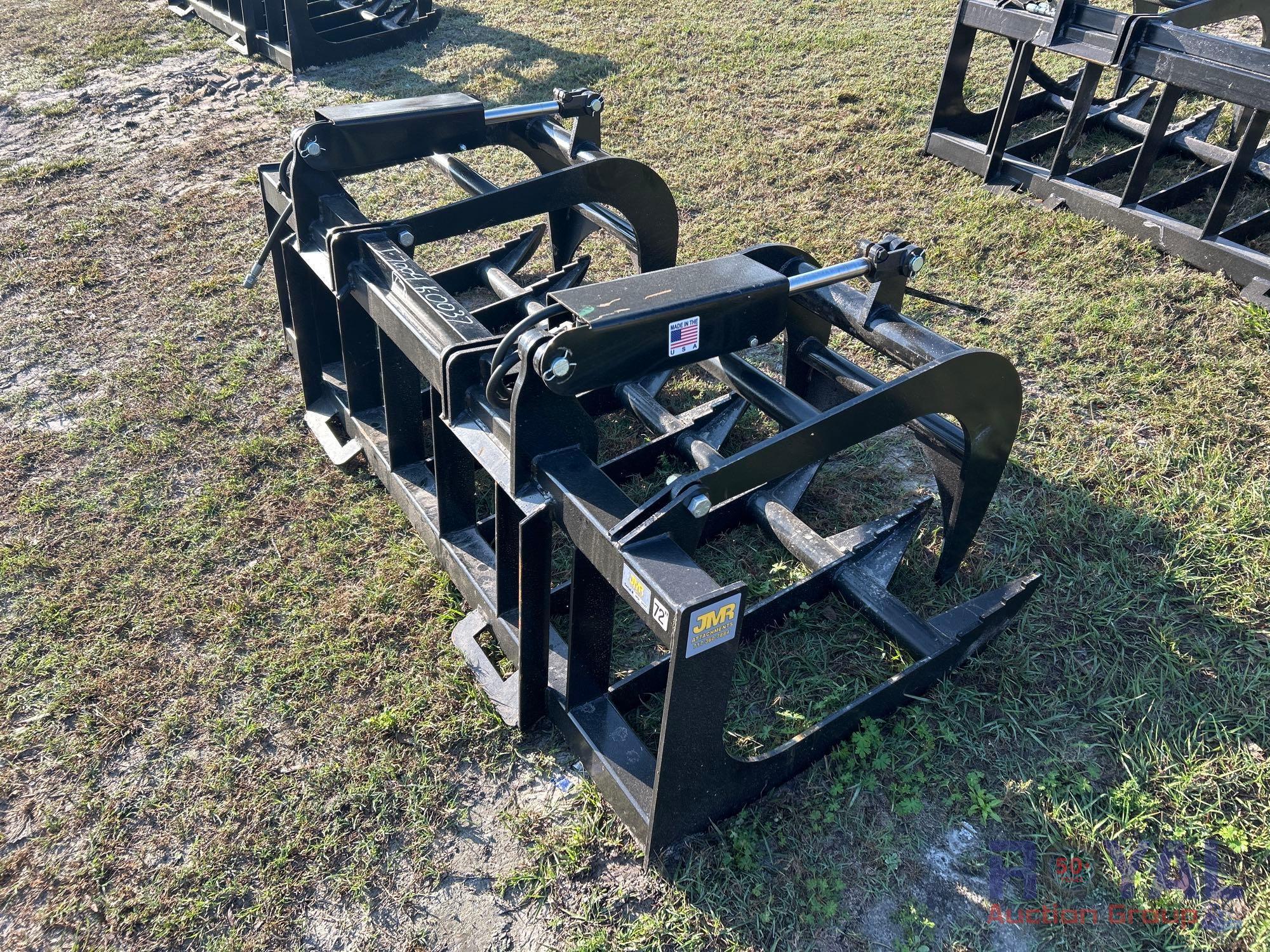 2025 JMR 72in Dual Grapple Skid Steer Attachment