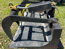 2025 68in Hydraulic Dual Cylinder Grapple Bucket Skid Steer Attachment