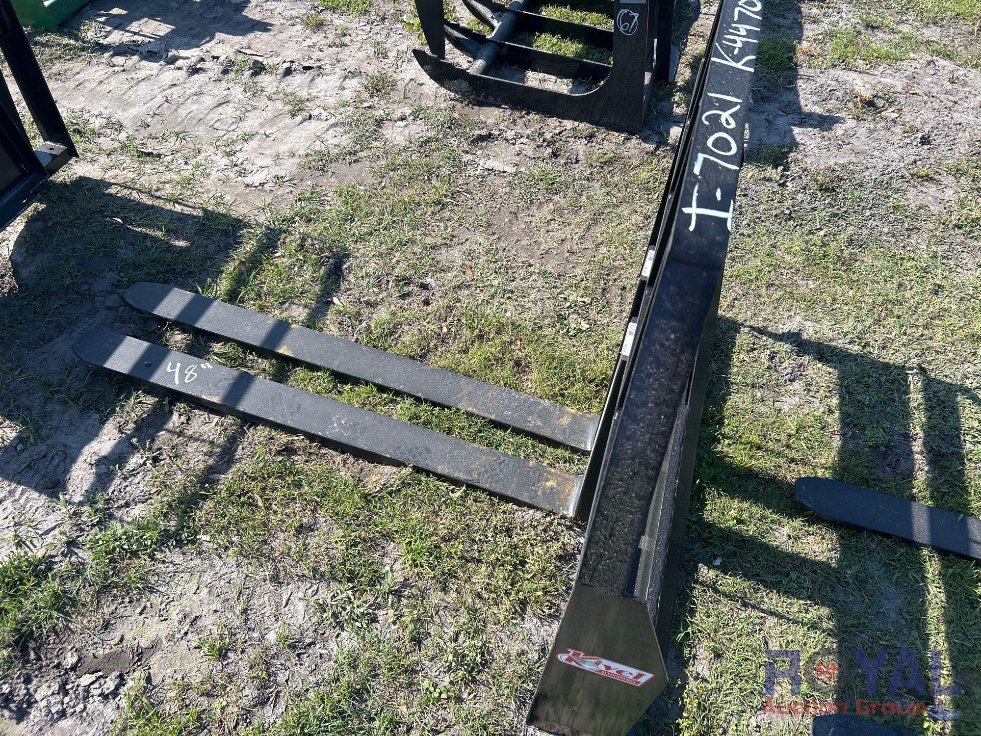 2025 Kivel 48in Forks Skid Steer Attachment