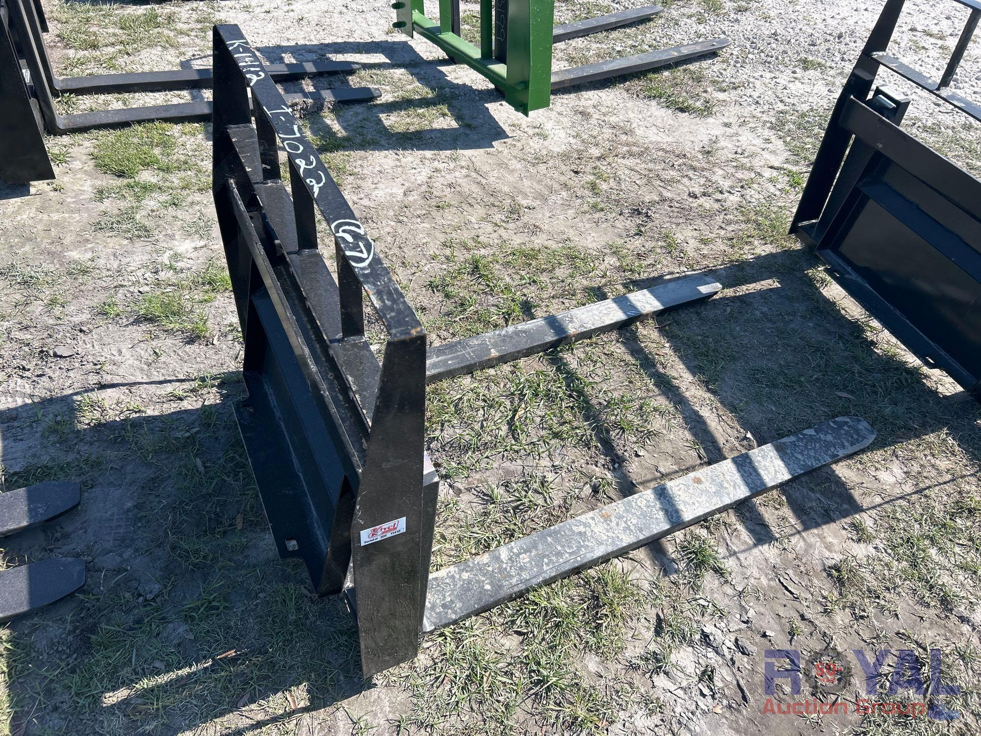 2025 Kivel 48in Forks Mini Skid Steer Attachment