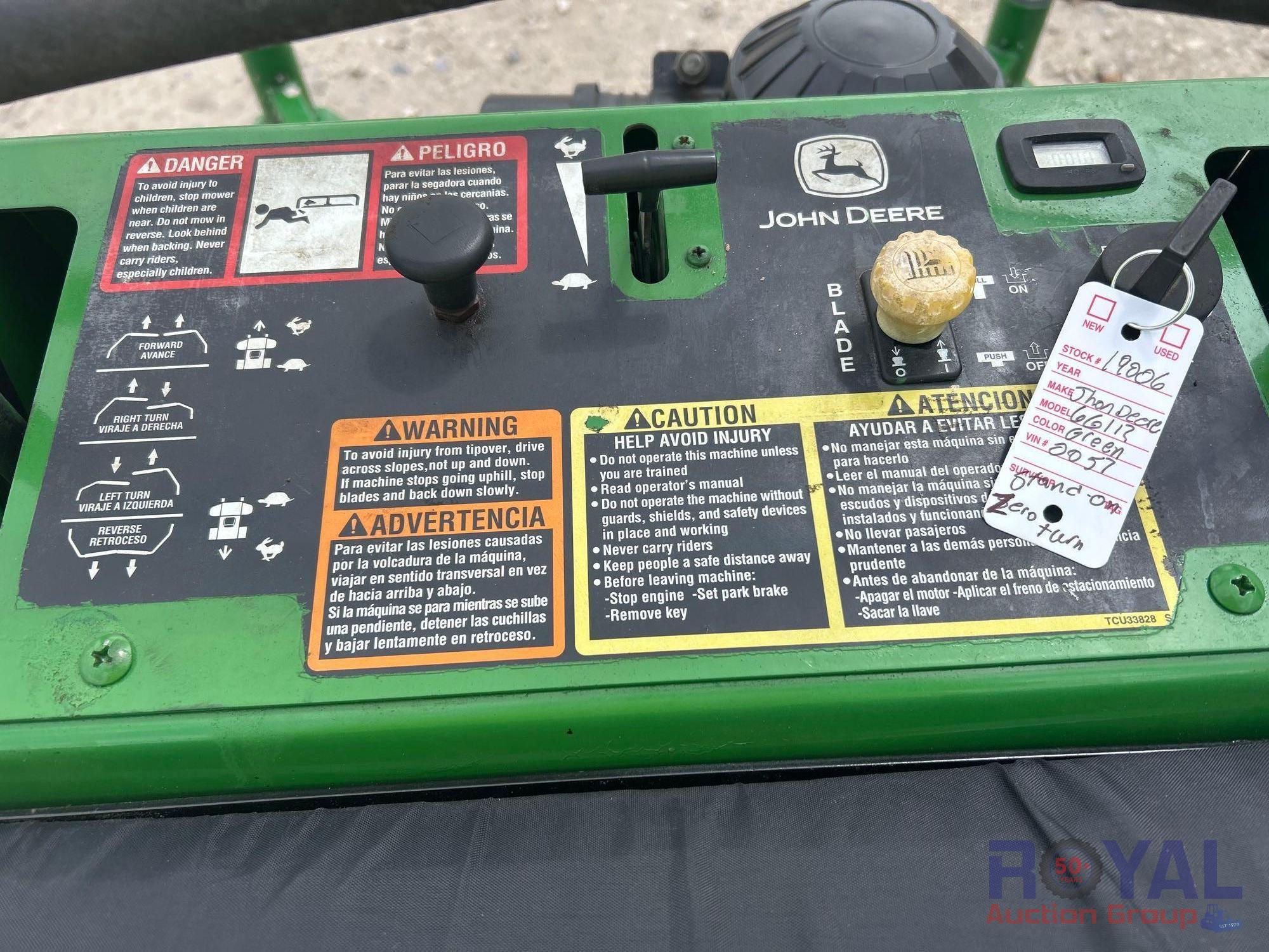 2013 John Deere 661R Quik Trak 62in Stand-On Mower