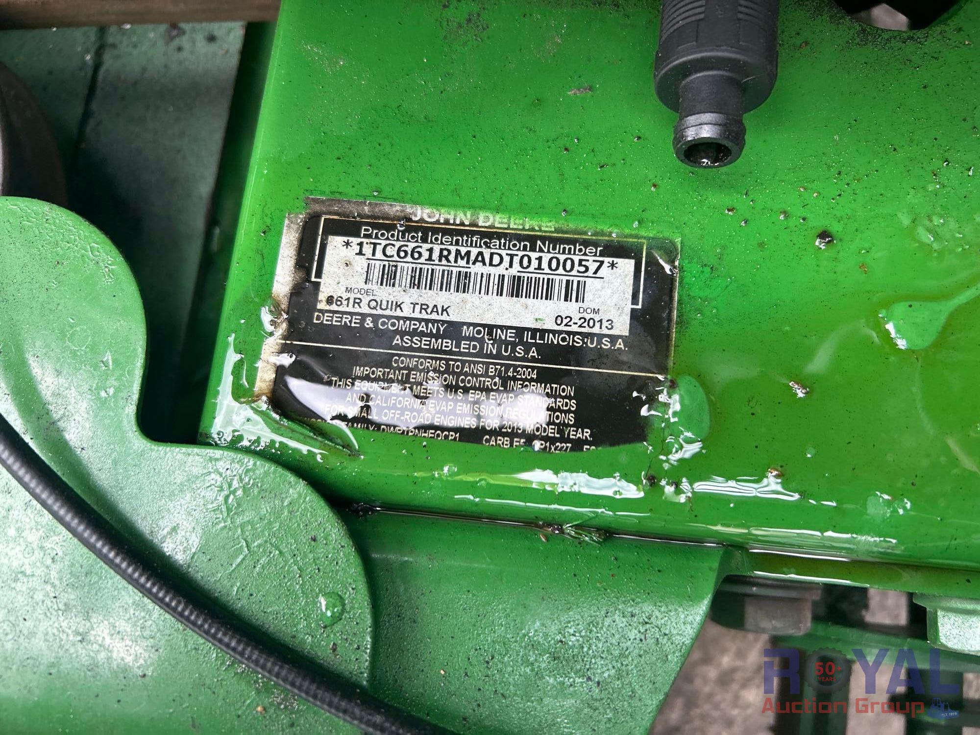 2013 John Deere 661R Quik Trak 62in Stand-On Mower