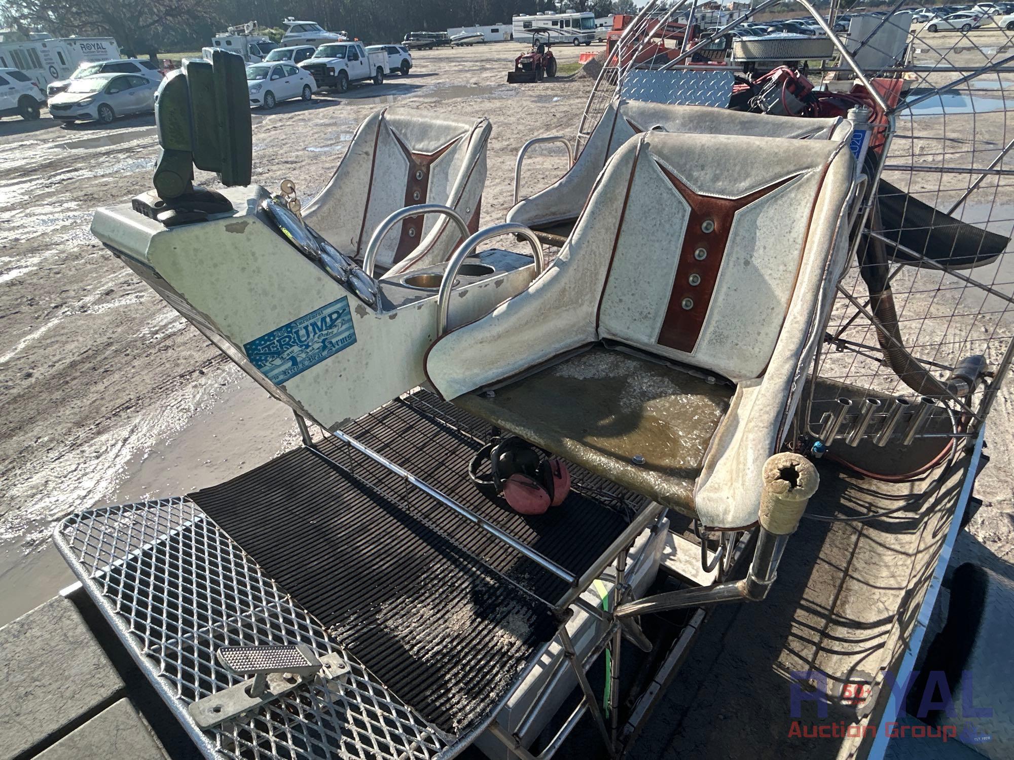 2024 X-CITER 13ft Airboat with 18ft Boat Trailer