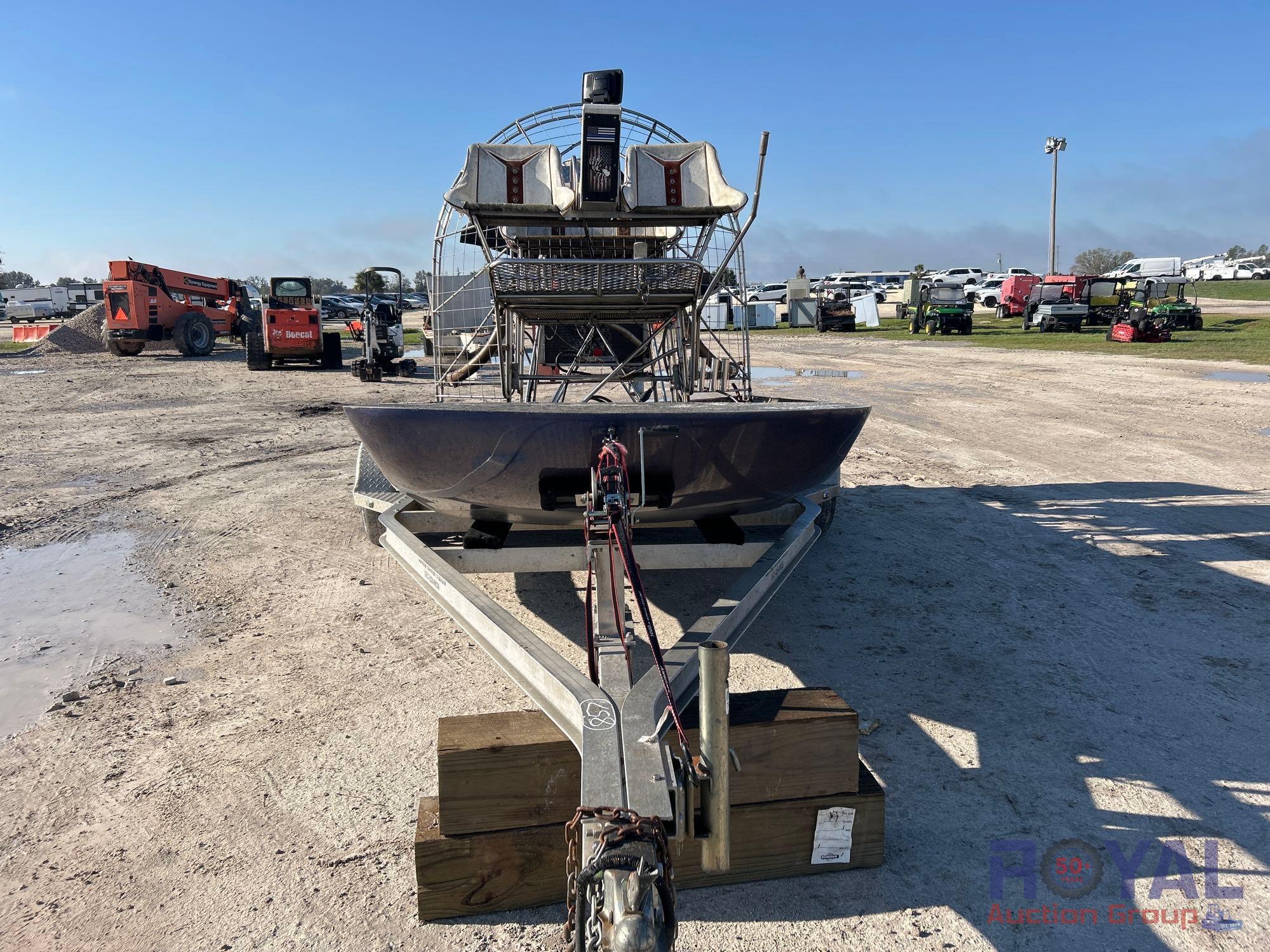 2024 X-CITER 13ft Airboat with 18ft Boat Trailer