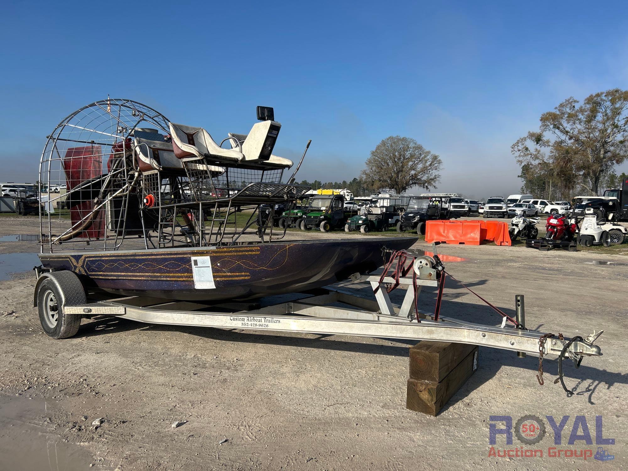 2024 X-CITER 13ft Airboat with 18ft Boat Trailer