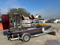 2024 X-CITER 13ft Airboat with 18ft Boat Trailer