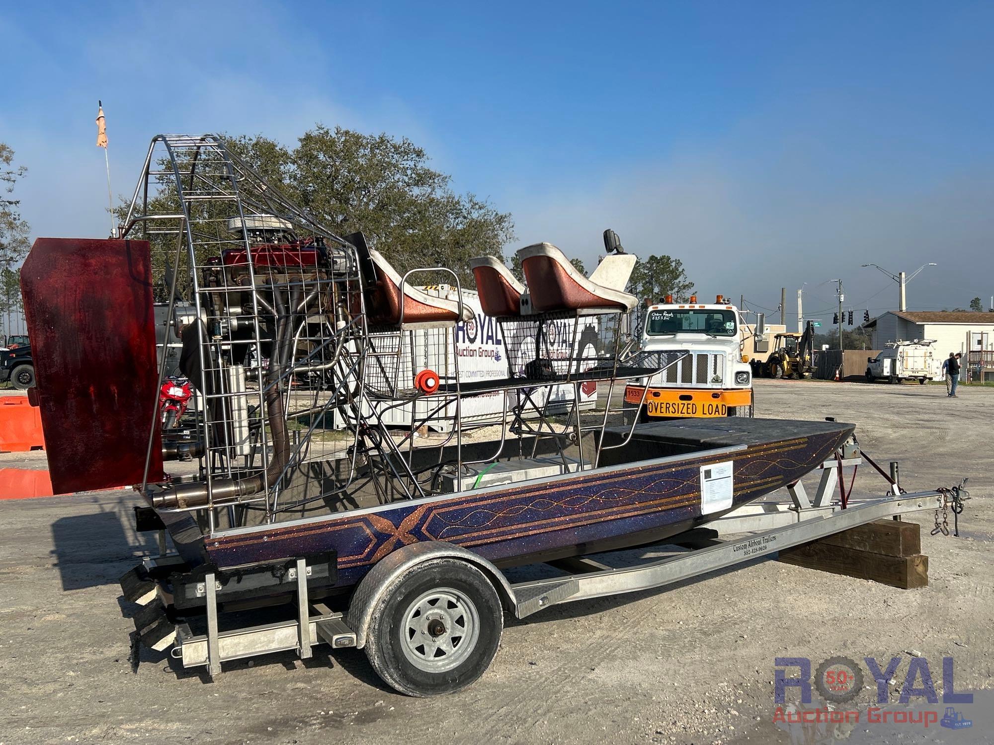 2024 X-CITER 13ft Airboat with 18ft Boat Trailer
