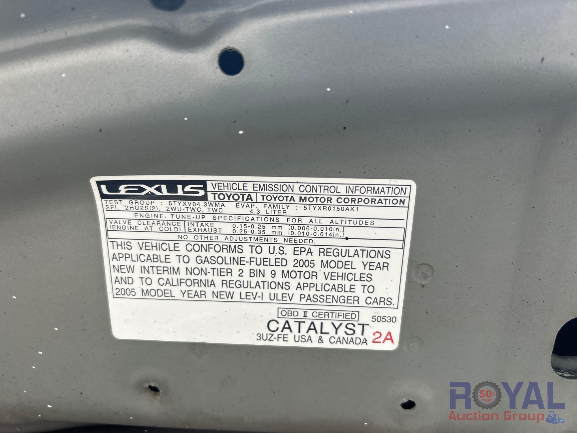 2005 Lexus SC430 Convertible