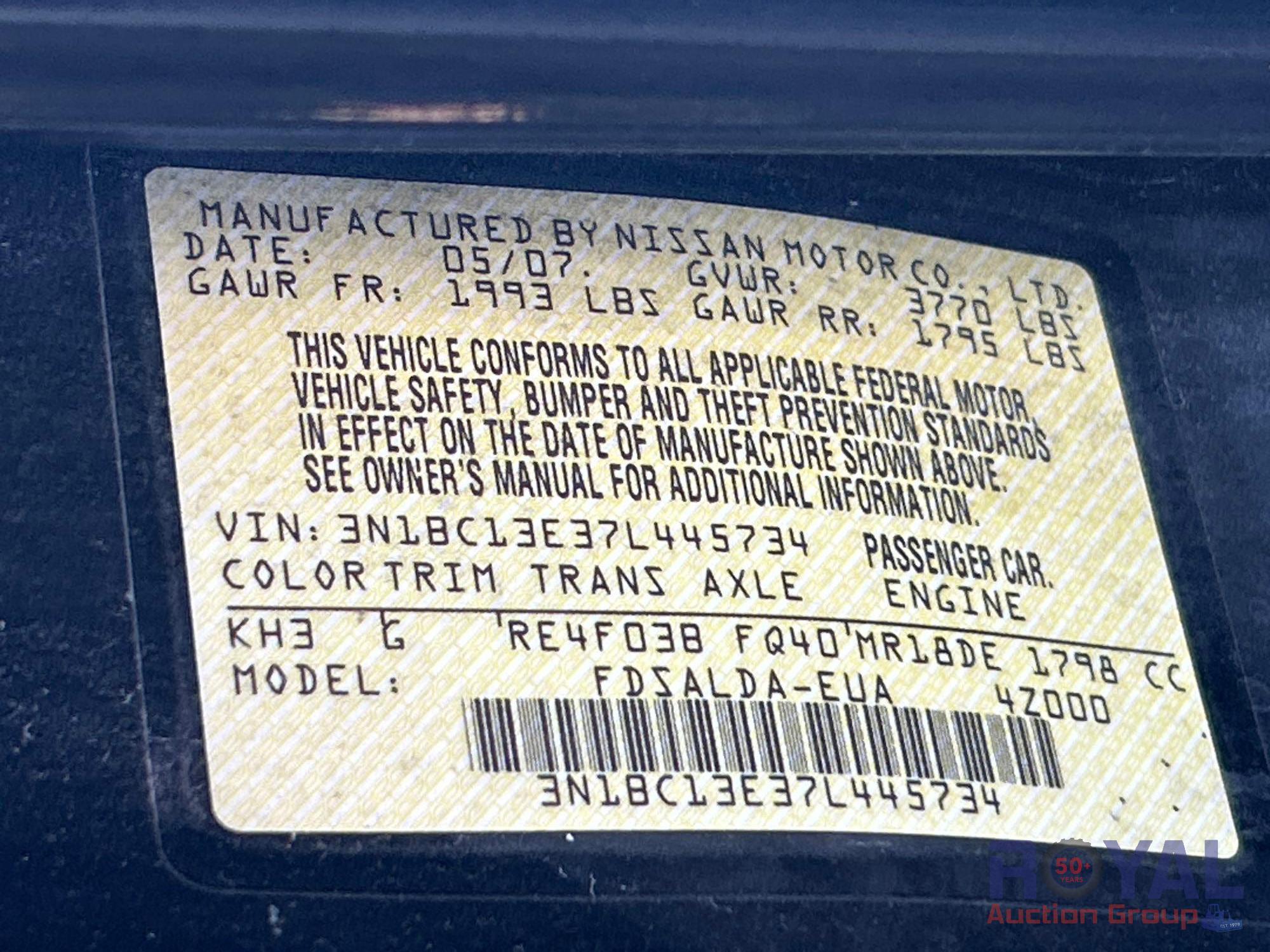 2007 Nissan Versa Hatchback