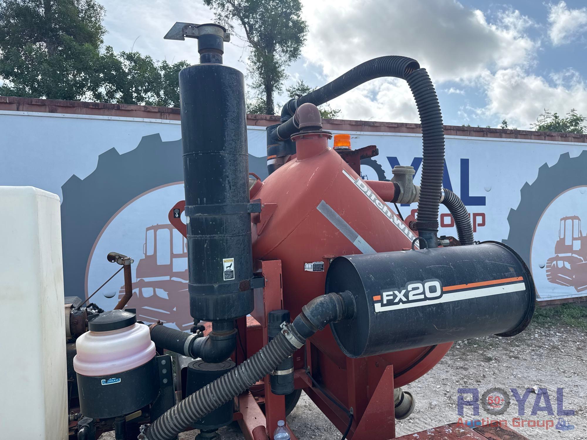 2014 Ditch Witch FX20 Vacuum Excavator S/A Towable Trailer