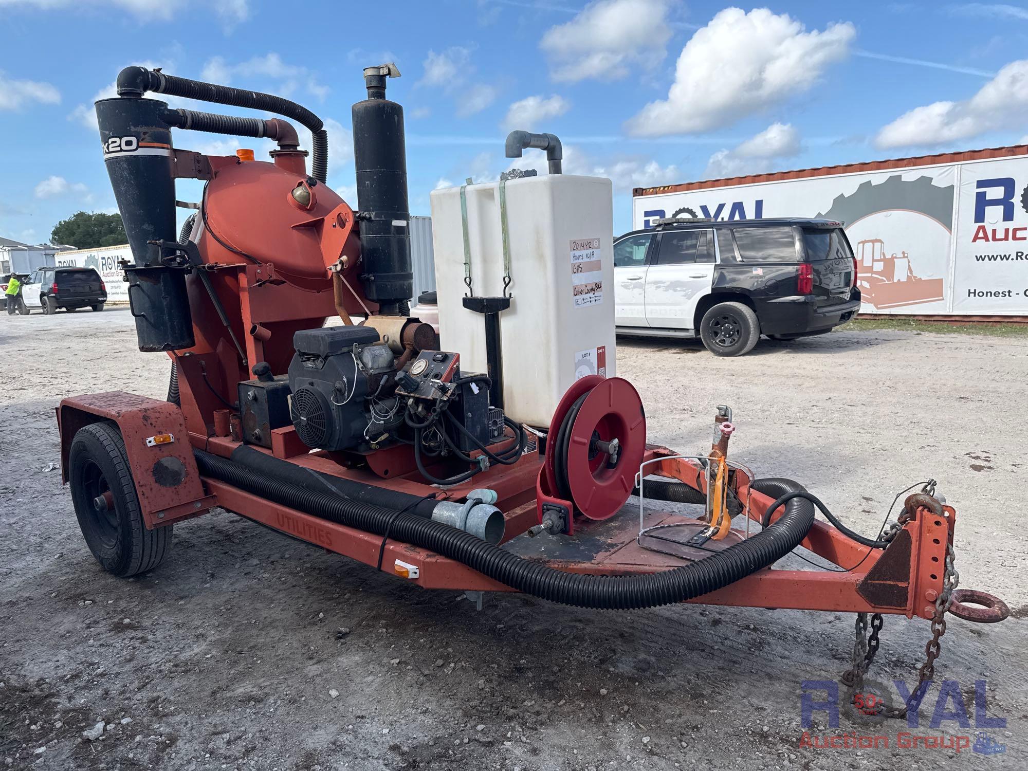 2014 Ditch Witch FX20 Vacuum Excavator S/A Towable Trailer
