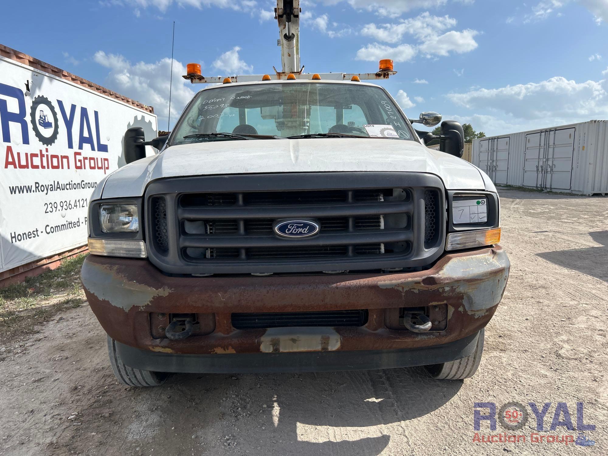 2002 Ford F-550 Altec L37MR 37ft Material Handling Insulated Bucket Truck