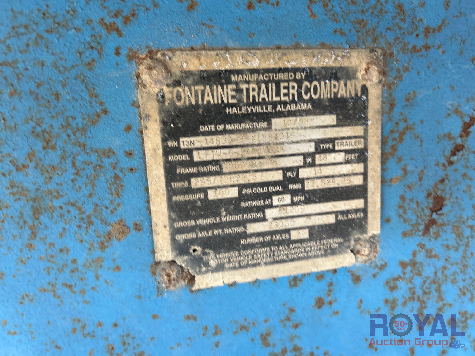 1999 Fontaine 48ft Flatbed T/A Trailer