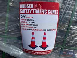 Lot of 250pcs PVC Traffic Cones