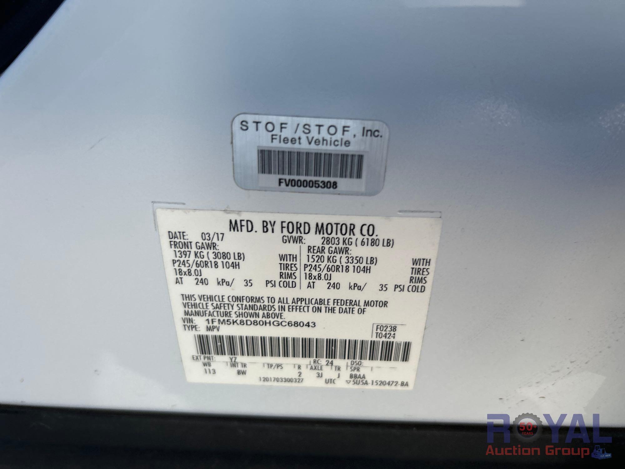 2017 Ford Explorer XLT AWD SUV